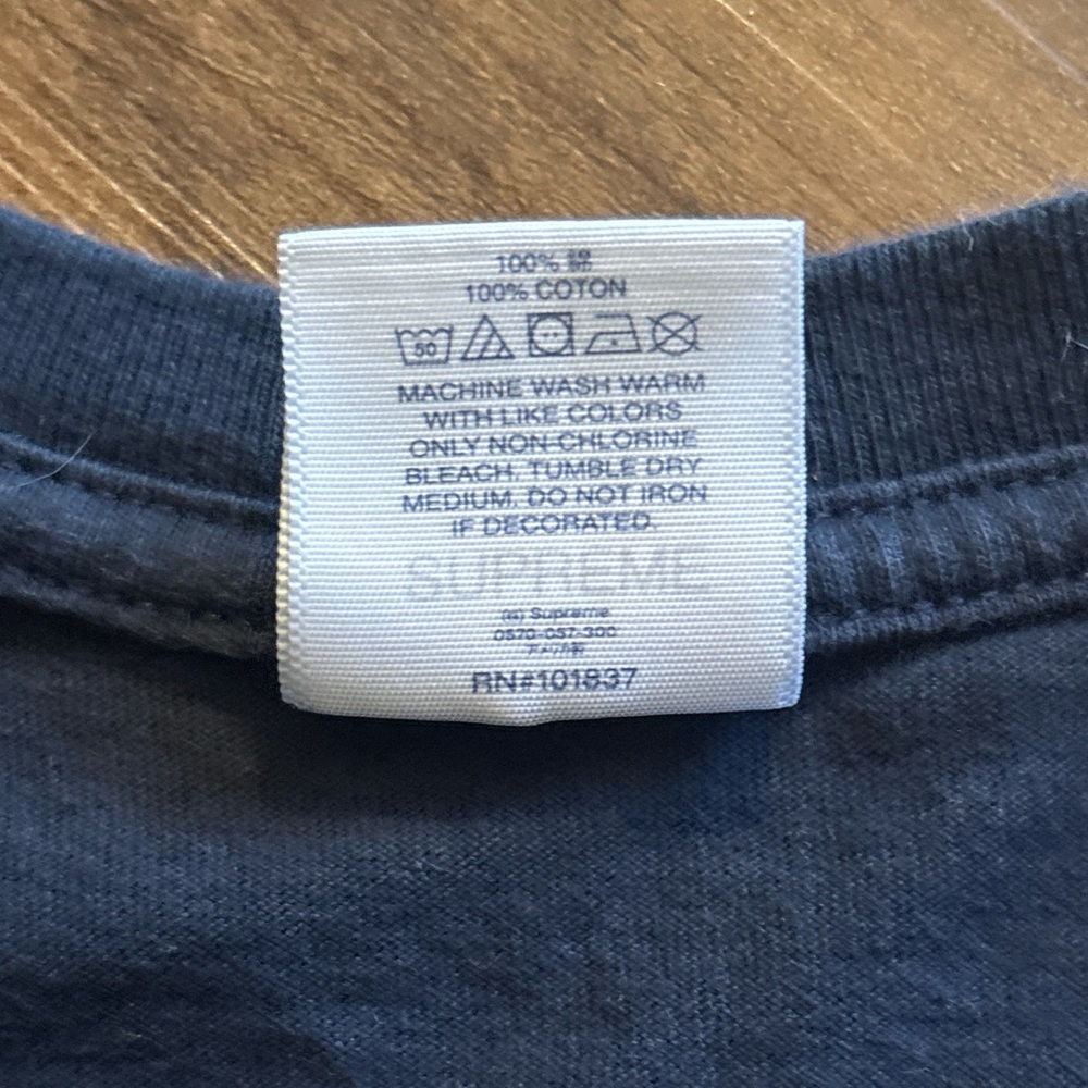 Supreme Patchwork Tee Navy - image 4